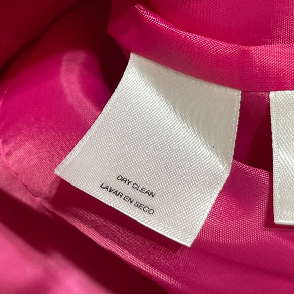 Kasper Linen Blend Jacket Blazer Barbie Pink Size 14 Tweed Career Workwear - Picture 7 of 8